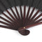 Men's Black Spun Silk Calligraphy Painting Writing Dancing Folding Hand Fan