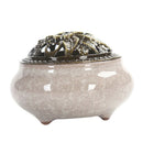 2x Ceramic Incense Burners Porcelain Censer Buddha Incense Holder Home Decor