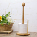 Kitchen Home Countertops Bamboo Stand Paper Towel Holder Holds Over-Sized ORO