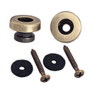 Set Of 6 Pcs Guitar End Pin Strap Buttons Locks Mounting Screws For Musical