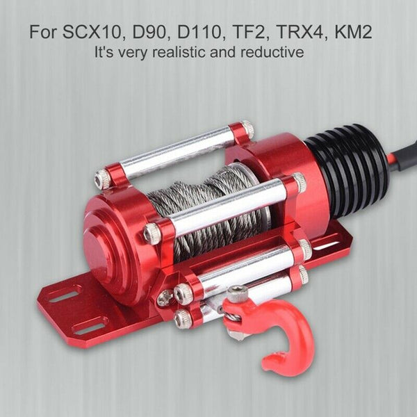 1:10 RC Crawler Climbing Cars Electric Metal Winch Nylon Capstan for SCX10  Z1L8