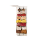 Over Door Straps Hanger Adjustable Hat/Bag/Clothes/Coat Rack Organizer 16 Hooks