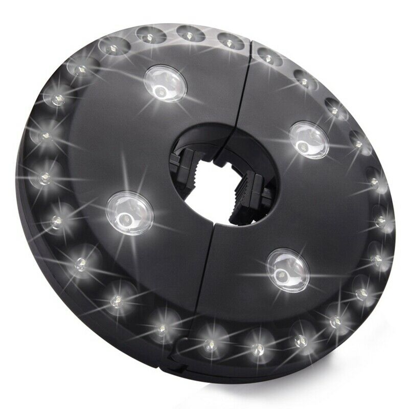 28 Led 200 Lumens Outdoor Cordless Patio Umbrella Pole Light Garden Portabl