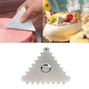 Triangle Sawtooth Cake Smoother Scraper Spatula Fondant Decorating Cut Fast R2J7