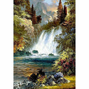 DIY Full Diamond Embroidery nature waterfall photo custom Diamond Painting