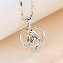 Twinkling Heart Waterdrop Stone Necklace Women Girl Necklace Jewellery Pend K4I4