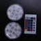 10 LED Lights RGB Submersible Waterproof Wedding Party Light Vase Base Flor L7R4