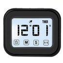 Kitchen Timer Digital Alarm Clock Lcd Touchscreen Magnetic Backing Come Wit