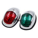 Green & Red Marine LED Navigation Lights Waterproof Pontoon Boat Bow Starboard