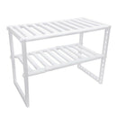 Kitchen Rack Organiser Adjustable Removeable Under Sink Storage Tidy Shelf