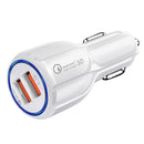 Motorcycle Car Refitted 5V 3.1A Dual USB Aperture Car Charger Light White New