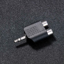 2pcs 3.5mm 1/8 TRS Male to 2 RCA Female Y Splitter Stereo Adapter Converter