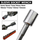Hand Tools 9Pcs /10Pcs 1/4 Inch Drive Hex Bit Socket Wrench Set Sleeve Wren