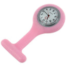 Pink Nurses Brooch Silicone Rubber Tunic Fob Watch