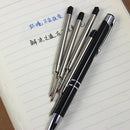 10Pcs School 0.5mm Black Ink Ball Point Pen Replacement Refills 9.8cm Length bvf