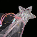 Shining Star Shape Princess Fairy Wands for Kids Girls Party Supplies Birthday