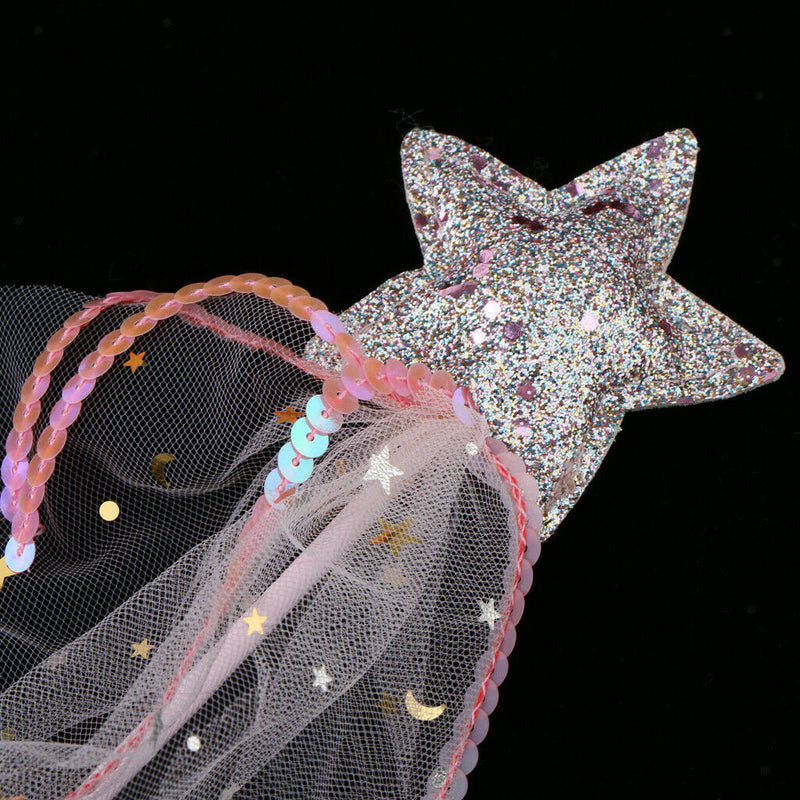 Shining Star Shape Princess Fairy Wands for Kids Girls Party Supplies Birthday
