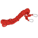 10M Tree Rigging Rock Climbing Safety Rappel Sling Auxiliary Rope+Carabiner
