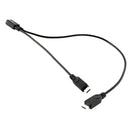 Micro USB 2.0 Y Splitter 1 Female To 2 Male Data Charge