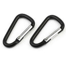 10Pcs Aluminum Snap Hook Carabiner D-Ring Key Chain Clip Keychain Hiking Camp