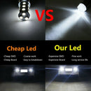 4X White 1156 BA15S 9SMD LED Backup Reverse Turn Signal Light Bulbs 1141 10