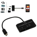 USB Connection Kit HUB SD Micro-SD Card Reader Adapter For OTG Mobile Phone O3W1