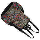 canvas embroidery Ethnic backpack women handmade flower Embroidered Bag Tra