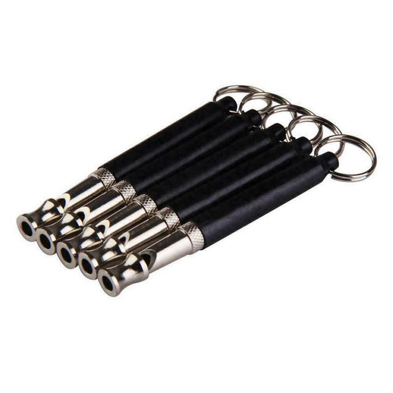 Pets Dog Training Obedience Whistle UltraSonic Flute Sound Black Pitch Trai C6Z8