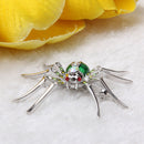 2pcs Widow Spider Brooh Animal Insect Bug Clip Crystal Rhinestone Pin Brooch