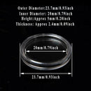 200Pc Sheer Memorial Coin Capsules Coins Case Boxes Container Holder 20/25mm