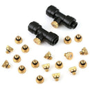 Adjustable Spray Misting Nozzle Garden Sprinklers Fitting Hose Water Connec
