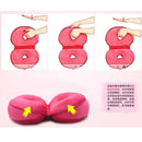 Memory Foam Donut Seat Cushion Comfort Pillow for Hemorrhoids Rose Red