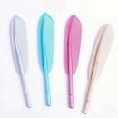 40 Pieces Feather Gel Pen Bookmarks Pens Gel Pen Stationery School W1K7