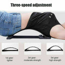 3 Height Adjust Back Stretcher Massager Pad Lower Lumbar Spine Pain Relief Tool#