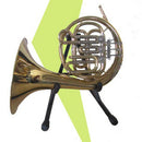 Folding French Horn Stand for Musical Instrument Placing Black