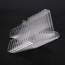 10x Transparent plastic Medals Coins Display Stand Easel Show Holder Exhibi V4D9