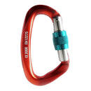 25KN Rock Climbing Carabiner D-shaped Locking Climbing Hook Hiking Karabiner
