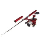 Portable 5.1:1 Pocket Pen Shape Aluminum Alloy Fishing Rod Pole + Reel Kit