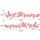2x Vinyl Car Stickers Flower Vine Auto Body Styling Graphics Decals Decorations