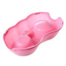 Double Bowl of Water Food pink for Dog Cat Pet C7O9