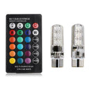 5050 Remote Control Car Led Bulb 6 Smd Multicolor W5w Bulbs T10 Light Side Z3B1