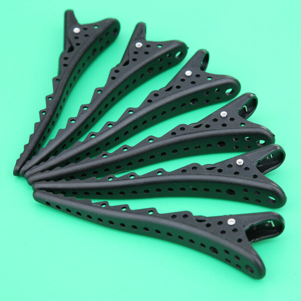 6Pcs Black Hairpin Clip Mouth Salon Hair Tools Accessories Hair Care Stylin A#S