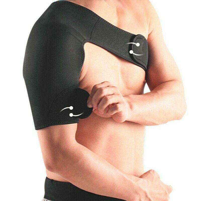 Shoulder Support Brace Back Guard Strap Wrap Belt Band Pads Single Shoulder O7U5