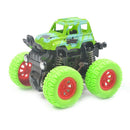 Mini Off-Road Vehicle Four-Wheel-Drive Plastic Kids Toys Stunt Car (Green)