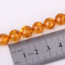 10mm Mahogany Ambroin Round Stone Loose Beads 15.5''