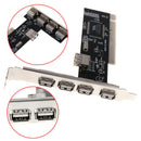 USB 2.0 4 Port 480Mbps High Speed VIA HUB PCI Contro Ew