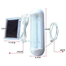 10 LED Solar Powered Shed Light Rechargeable Indoor Garage Pull Lamp Kit Garden