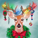 DIY Diamond Painting Xmas Garland Elk Full Round Drill Wall Picture 30x30cm