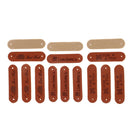 20Pcs PU Leather Labels Handmade Embossed Tag DIY Clothes Bag Sewing Craft