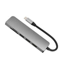 USB 3.1 Type C Hub to PD 6 in 1 USB 3.0 HDMI Laptops Docking Station for Ma